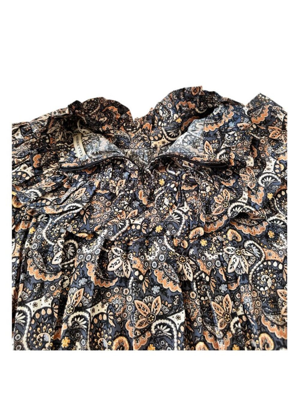Ulla Johnson Annalisa Gown Night Sky Silk Paisley Runway NWT Size 6 - Picture 13 of 16